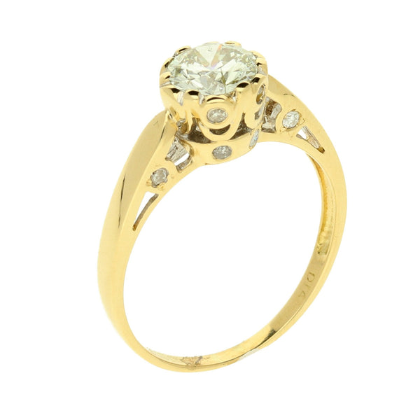 18ct Yellow Gold 1.00ct Diamond Engagement Ring