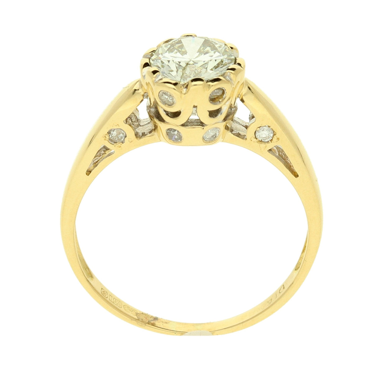 18ct Yellow Gold 1.00ct Diamond Engagement Ring