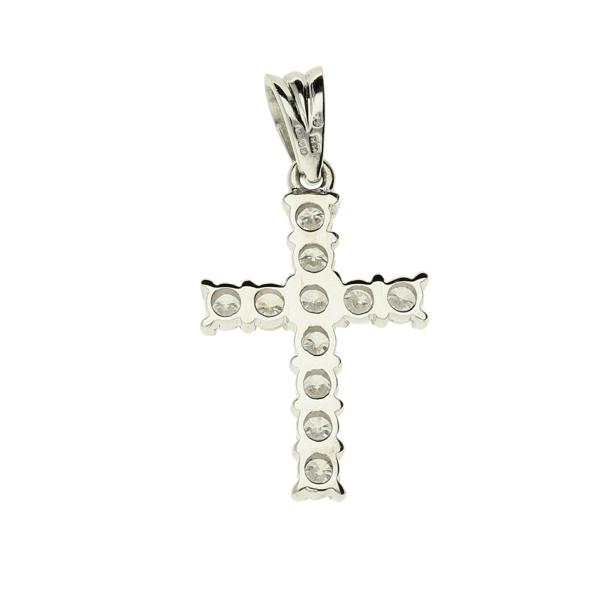 18ct White Gold Diamond Cross Pendant - 0.66ct