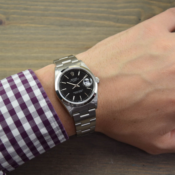 Date - Gents Watch - Black Dial - 2002
