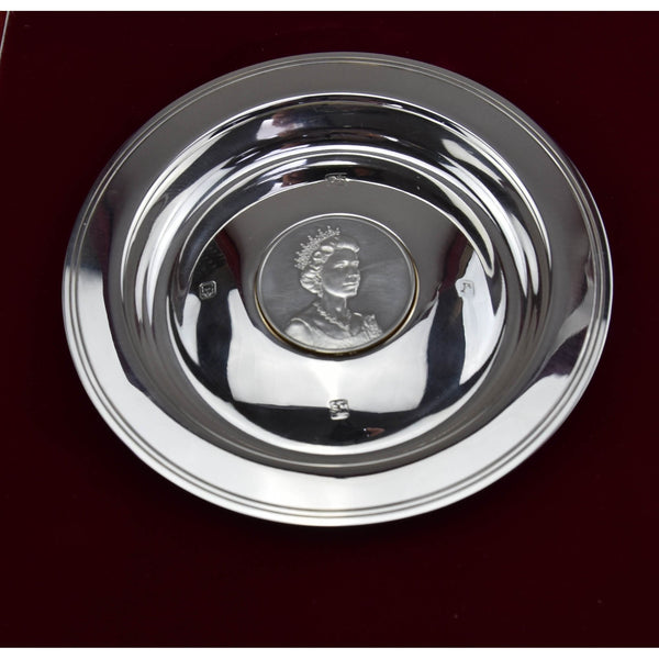 Sterling Silver Queen Elizabeth II Limited Edition Plate