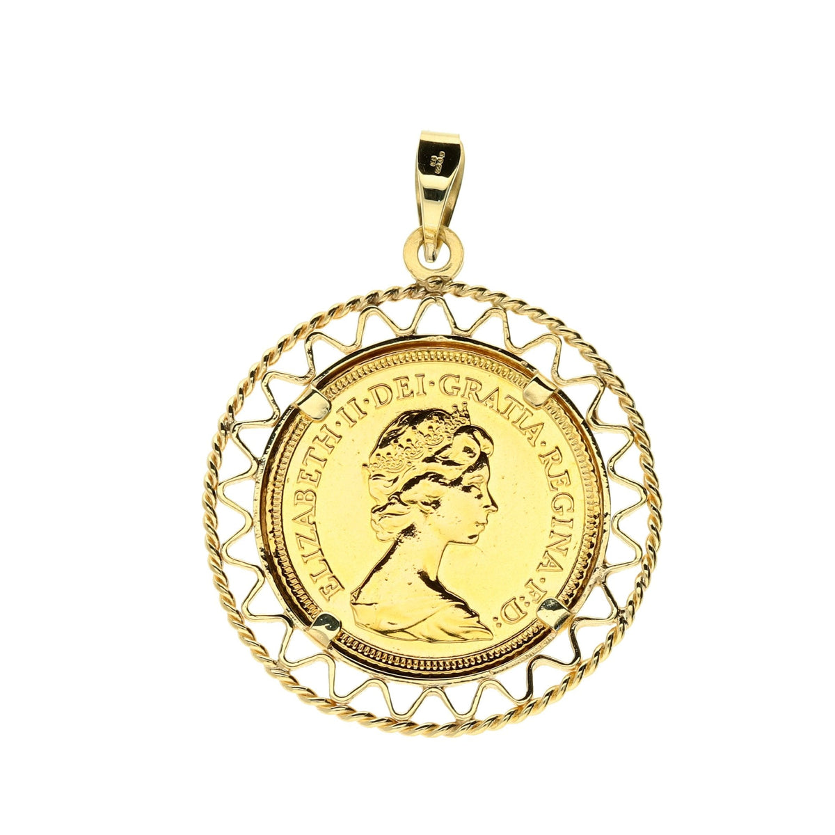 Gold 1982 Half-Sovereign Pendant - 5.8g