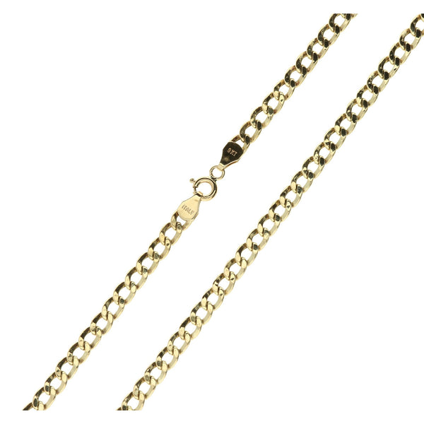9ct Yellow Hollow Curb Chain - 5.7g