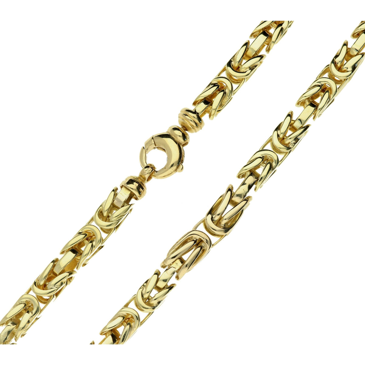 14ct Yellow Gold Heavy Byzantine Chain - 156.3g