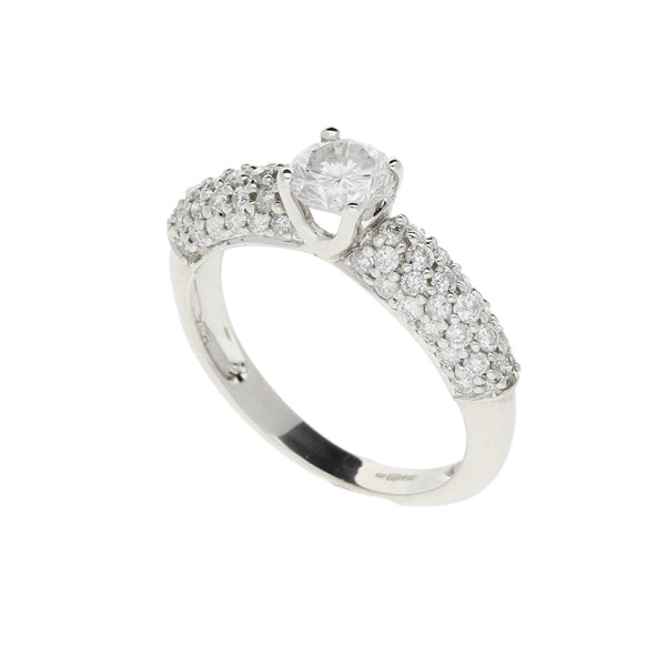 18ct White Gold Diamond Engagement Ring - 1.44ct