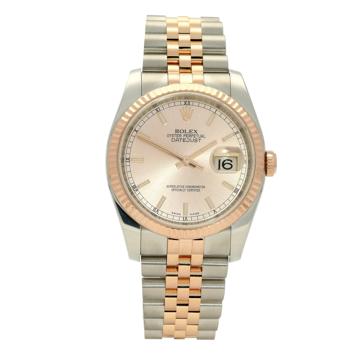 Datejust 116231 - Steel and Rose Gold - Pink Dial - 2017