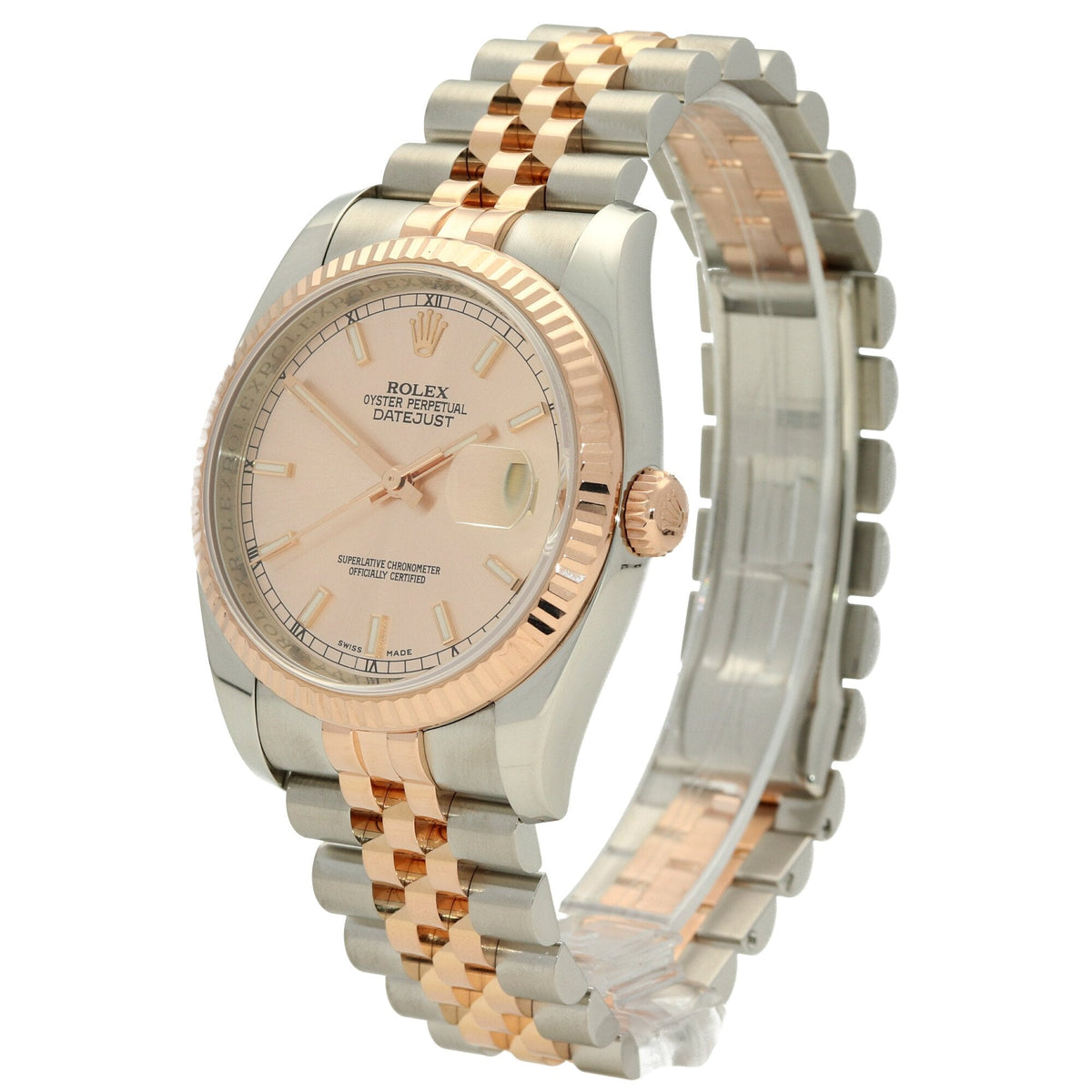Datejust 116231 - Steel and Rose Gold - Pink Dial - 2017