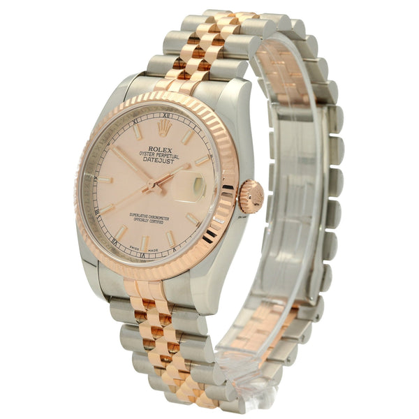 Datejust 116231 - Steel and Rose Gold - Pink Dial - 2017