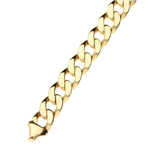 9ct Yellow Gold 9" Curb Bracelet - 35.2g