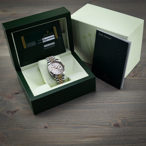 Datejust 116231 - Steel and Rose Gold - Pink Dial - 2017