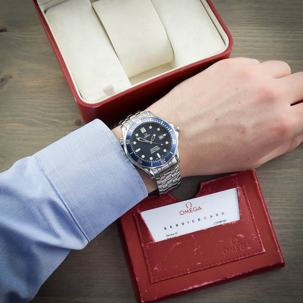 Seamaster 2541.80.00 - Gents Quartz Watch - Blue Dial - 1998