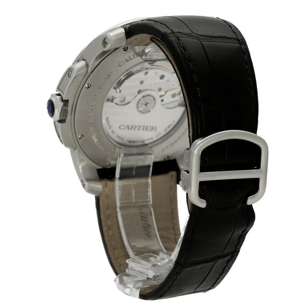 de Calibre Cartier  - 3389- 42mm - Leather Strap - Circa 2010