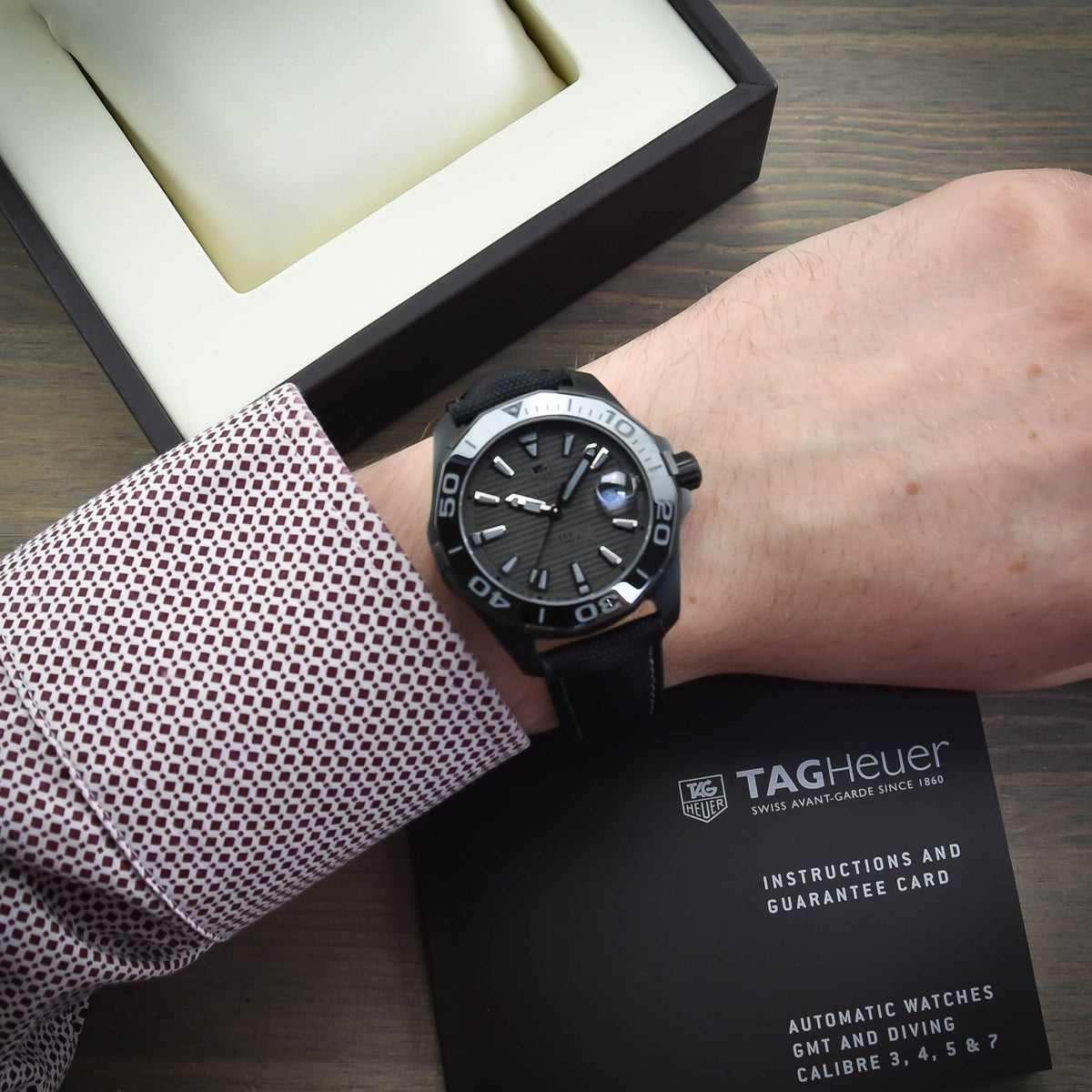 Aquaracer WAY218B - Gents Watch - Black Dial - 2016