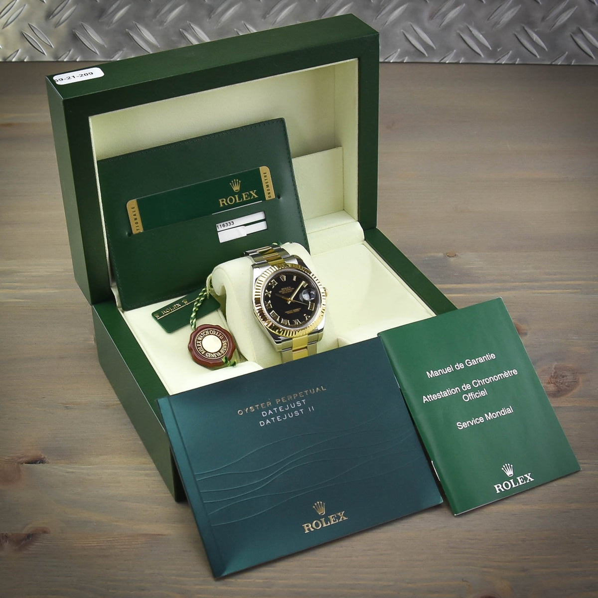Datejust II 116333 - Gents Watch - Black Dial - 2013