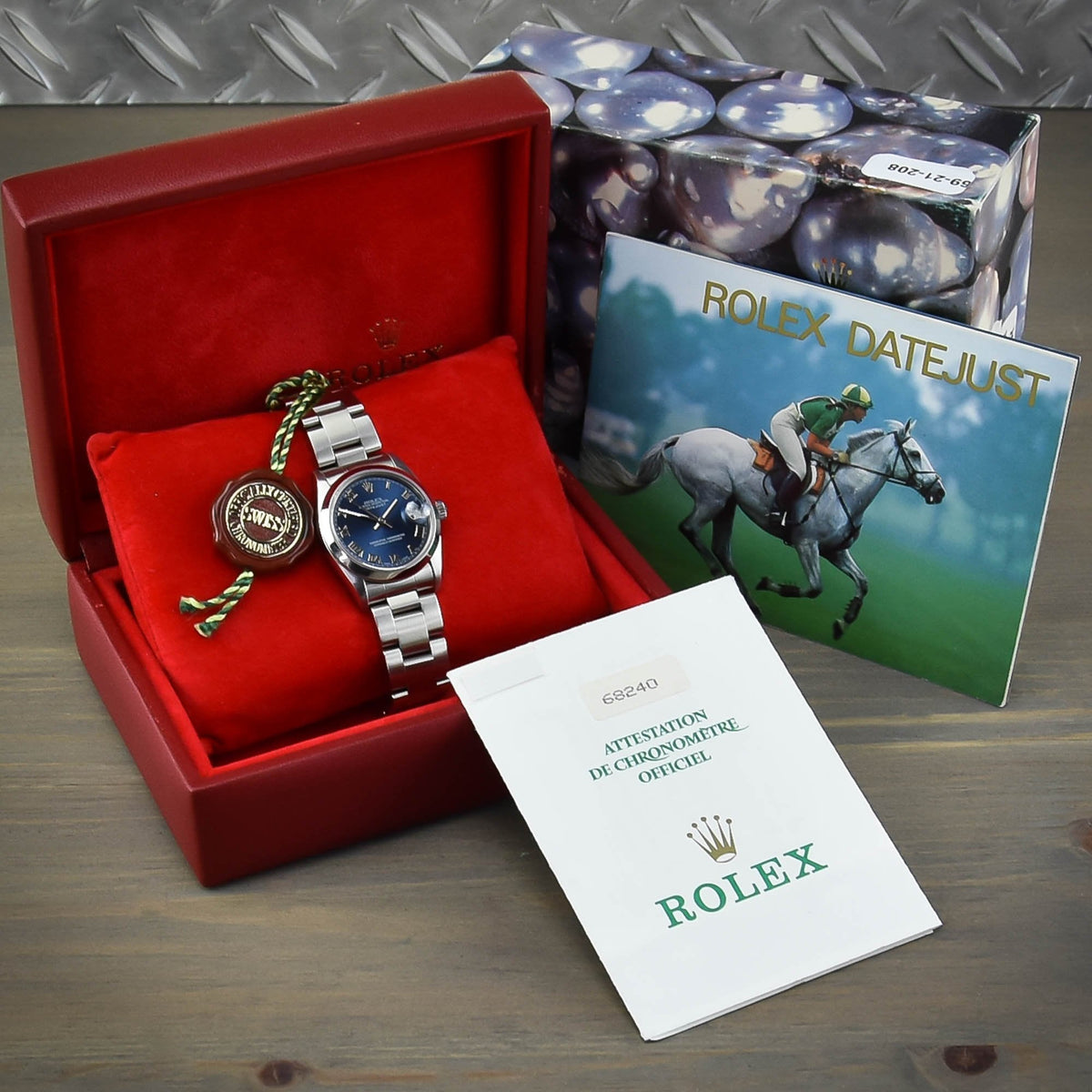 Datejust 68240 - Midsize Watch - Blue Dial - 1996