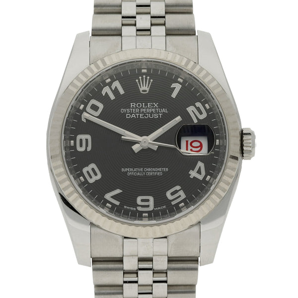 Datejust 116234 - Gents Watch - Black Concentric Dial - 2017