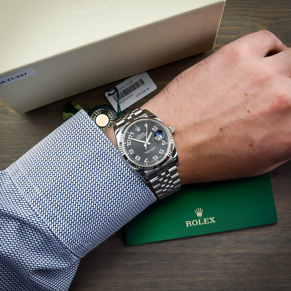 Datejust 116234 - Gents Watch - Black Concentric Dial - 2017