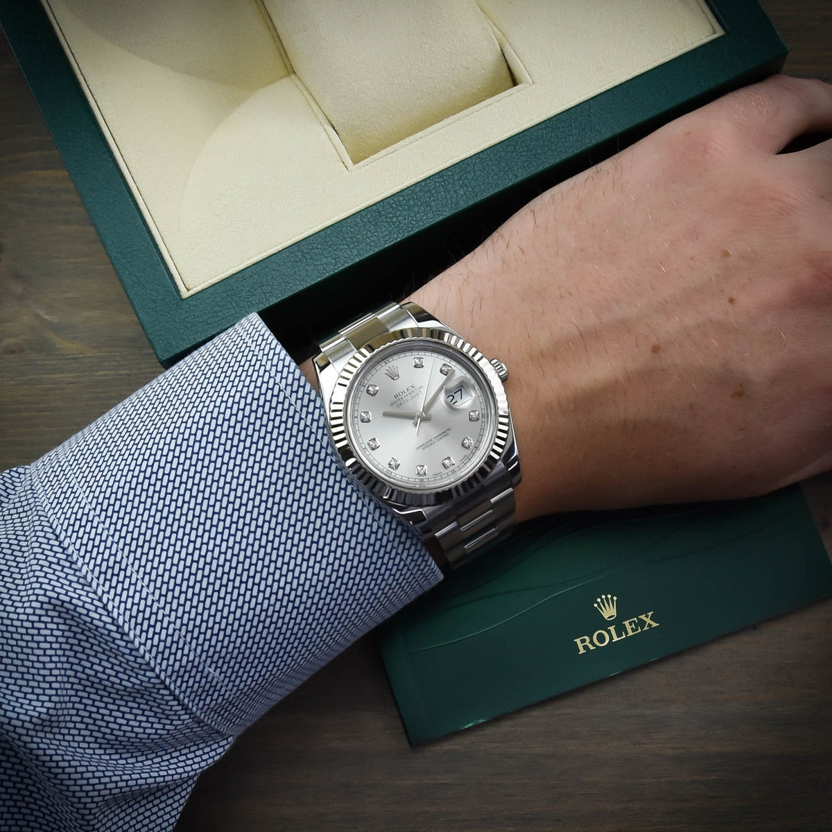 Datejust II 116334 - Gents Watch - Diamond Dial - 2015