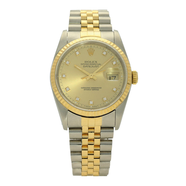 Datejust 16233 - Gents Watch - 1990 - Diamond Dial