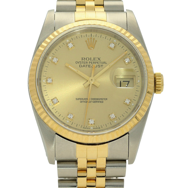 Datejust 16233 - Gents Watch - 1990 - Diamond Dial