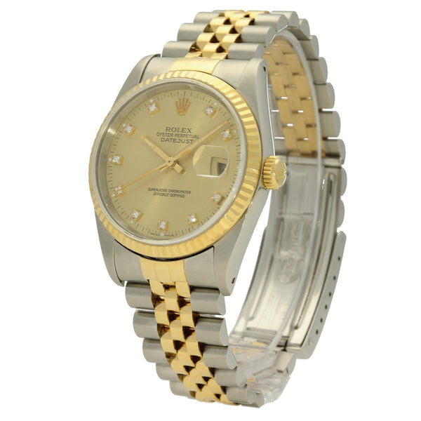 Datejust 16233 - Gents Watch - 1990 - Diamond Dial
