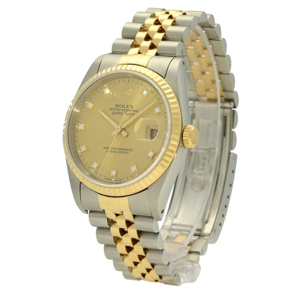 Datejust 16233 - Gents Watch - 1994 - Diamond Dial