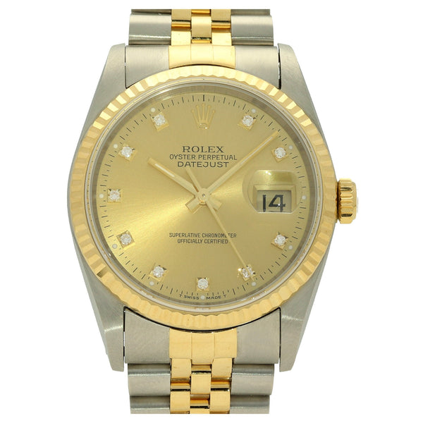 Datejust 16233 - Gents Watch - 1994 - Diamond Dial