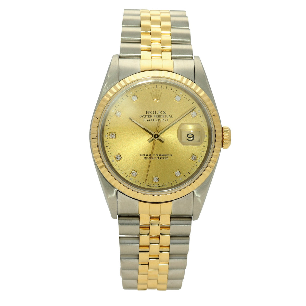 Datejust 16233 - Gents Watch - Champagne Diamond Dial - 1991