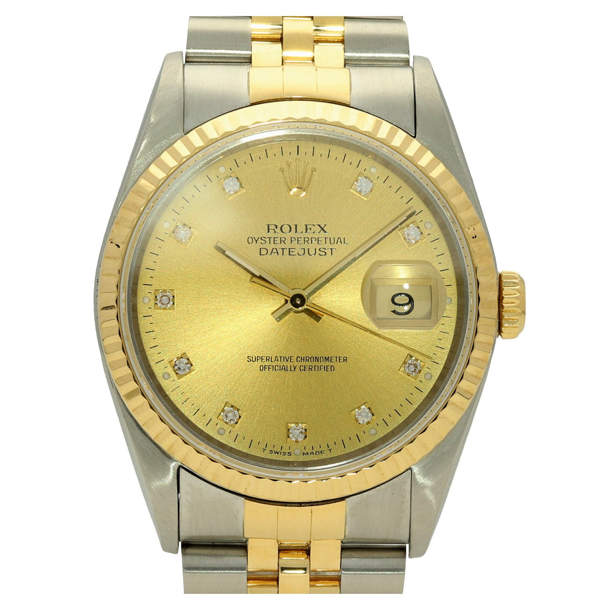 Datejust 16233 - Gents Watch - Champagne Diamond Dial - 1991