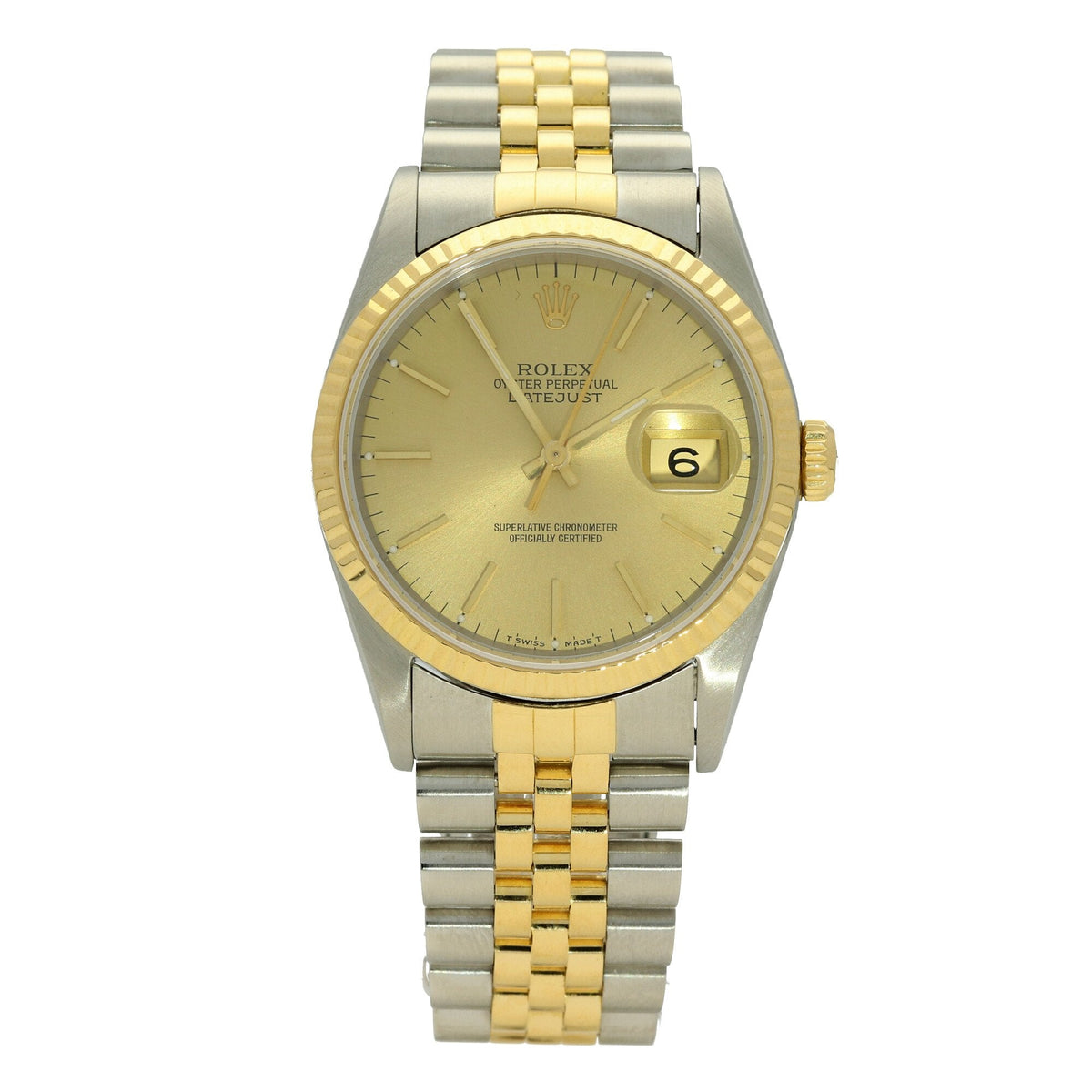 Datejust 16233 - Champagne Baton Dial - 1994