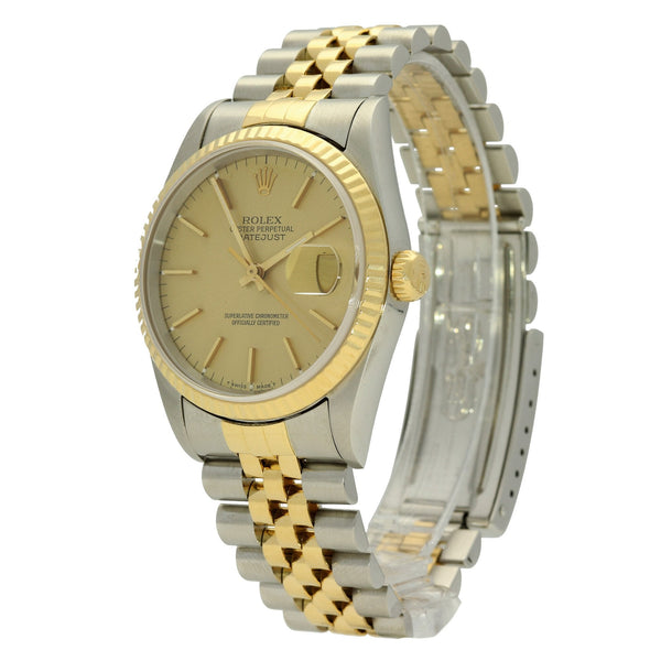 Datejust 16233 - Champagne Baton Dial - 1994