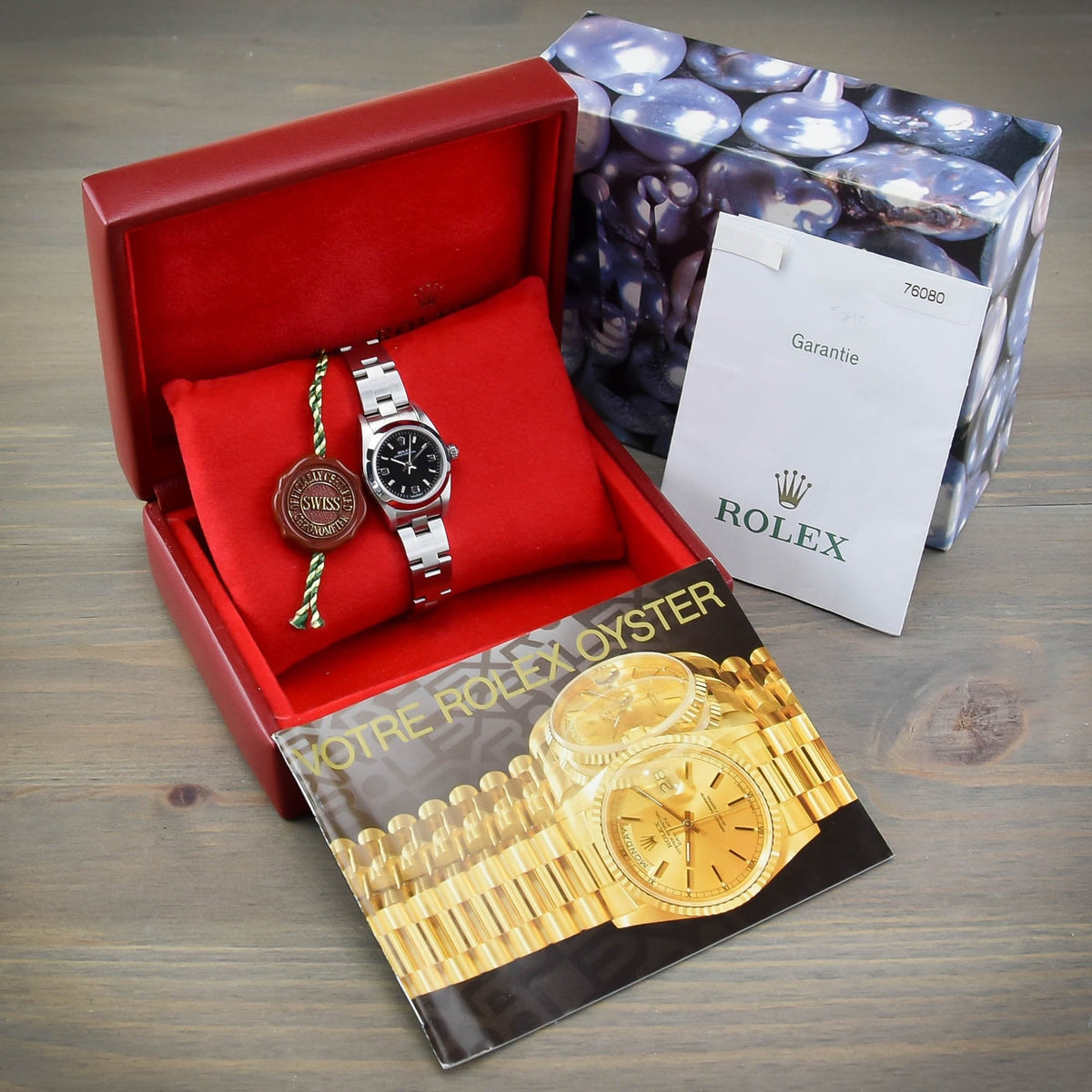 Oyster Perpetual 76080 - 24mm Watch - Black Dial - 2007