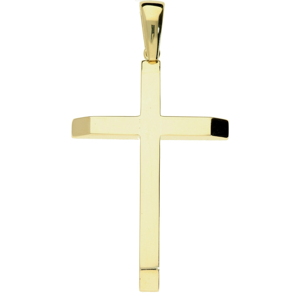 Large Solid 9ct Yellow Gold Cross - 19.1g
