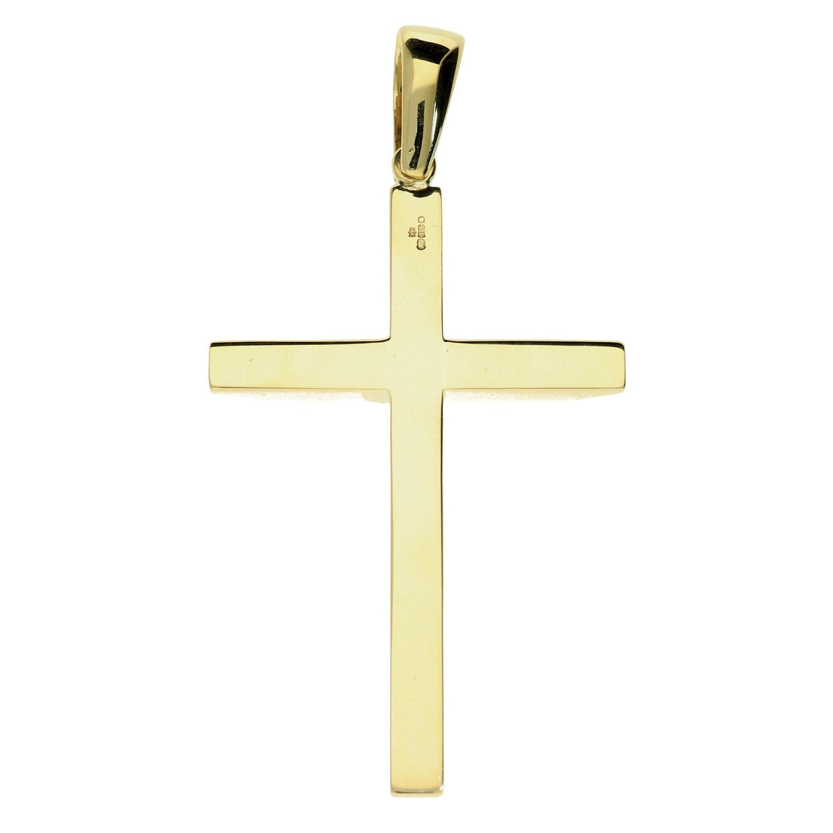 Large Solid 9ct Yellow Gold Cross - 19.1g