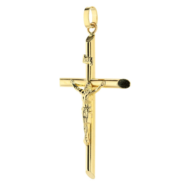 Large 9ct Yellow Gold Crucifix - 4.6g