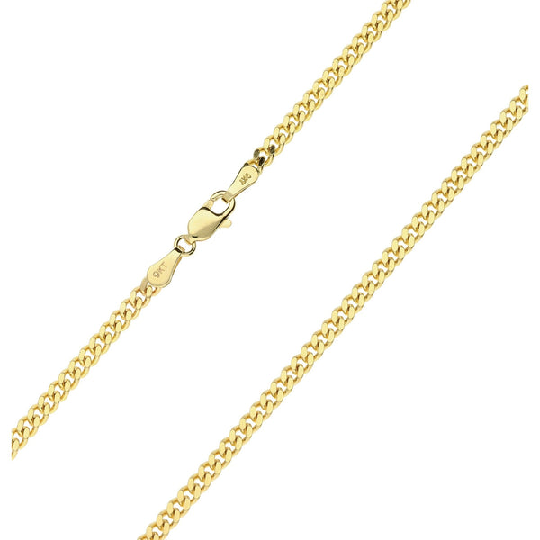 9ct Yellow Gold 24 inch Long Curb Chain - 12.0g