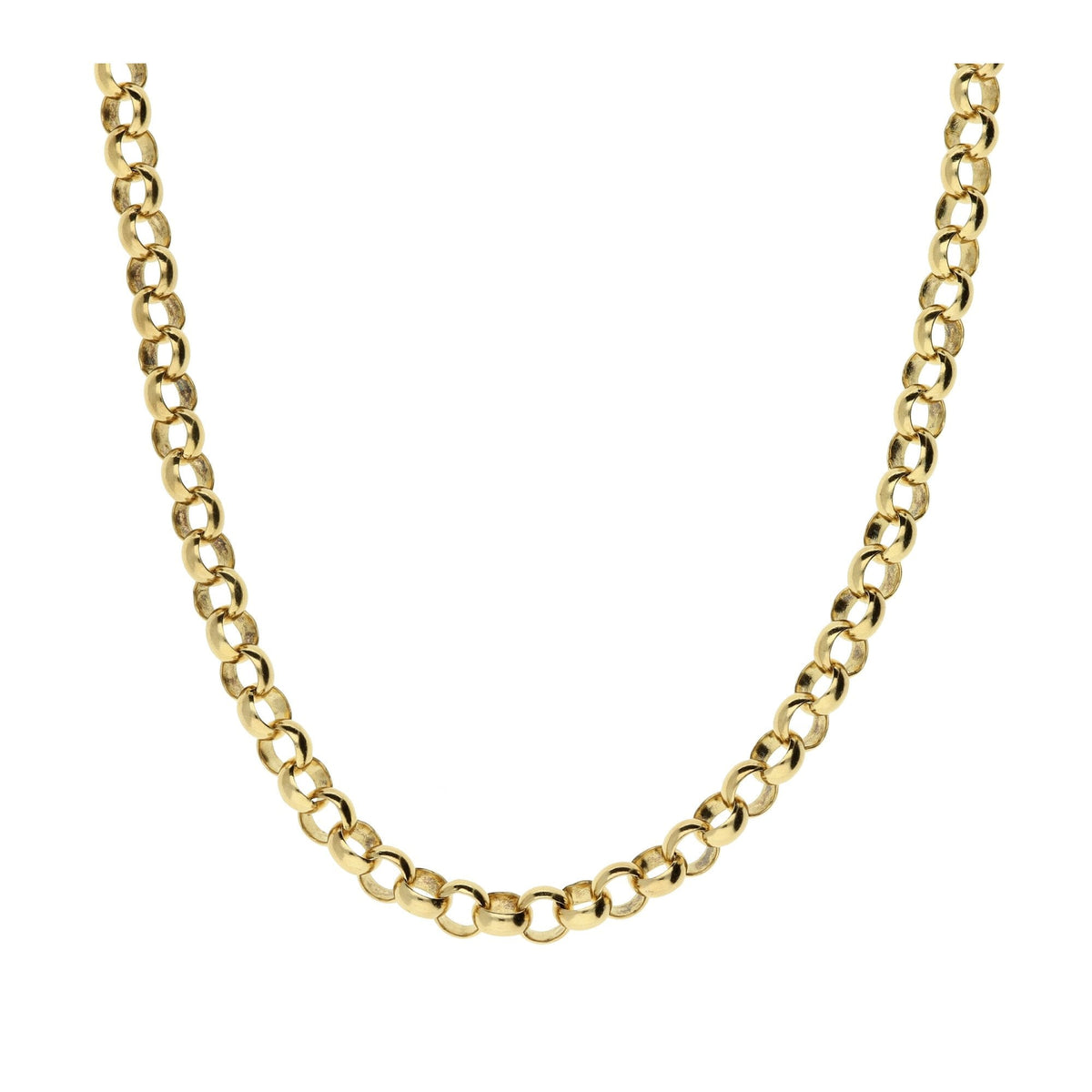 9ct Yellow Gold 24 inch Long Belcher Chain - 23.4g