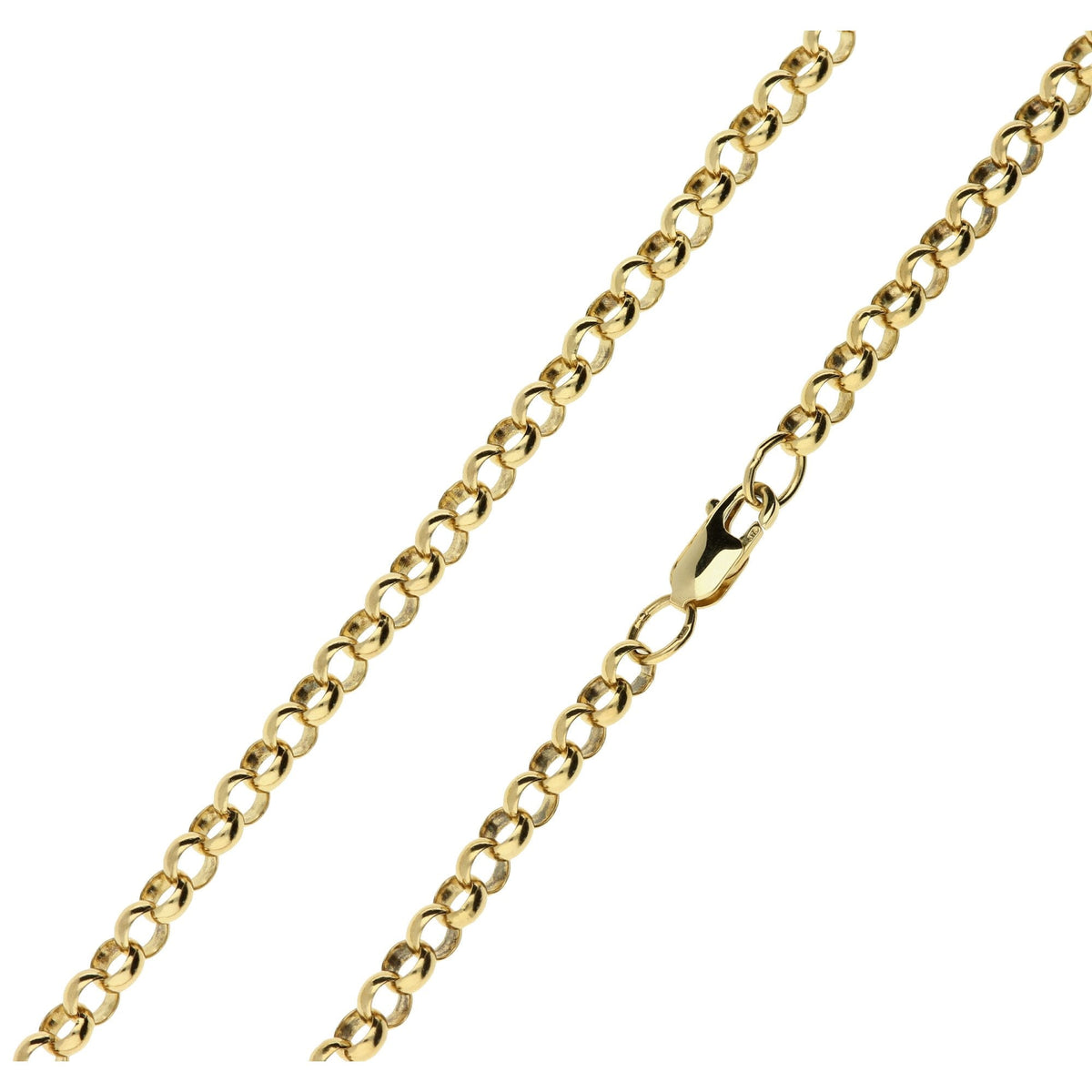 9ct Yellow Gold 24 inch Long Belcher Chain - 23.4g