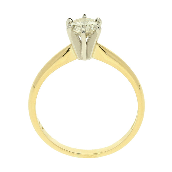 18ct Yellow Gold Engagement Ring - Size N - 0.57ct