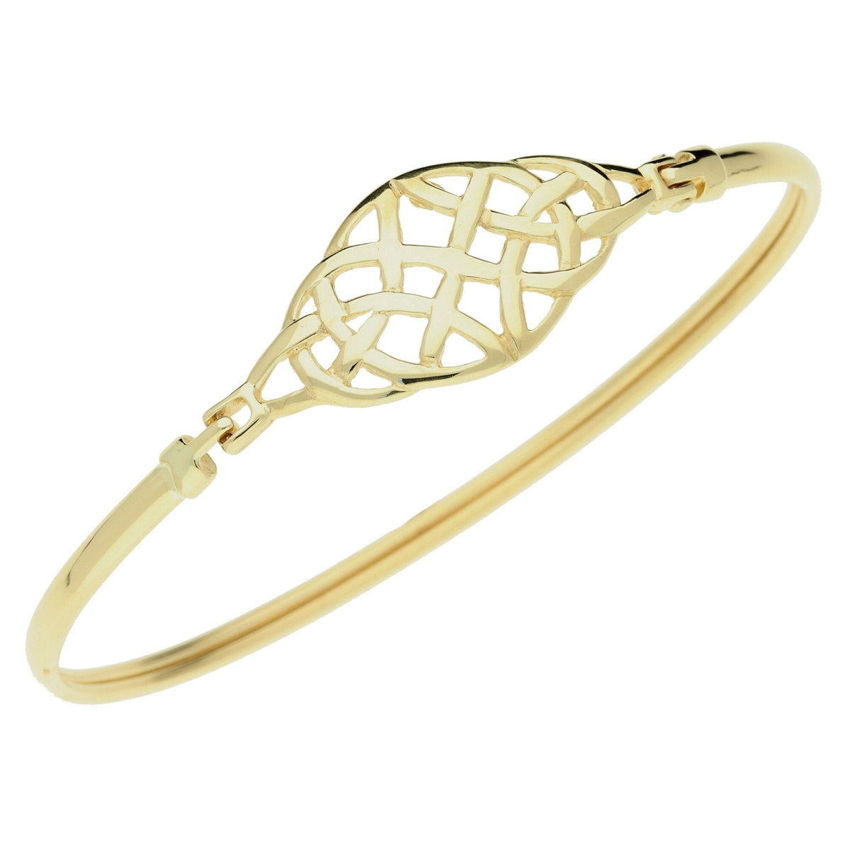 9ct Yellow Gold Celtic Bangle - 6.1g
