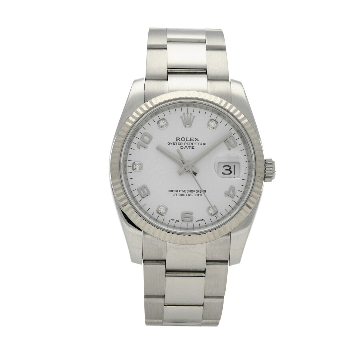 Date 115234 - White Diamond Dial - 2010