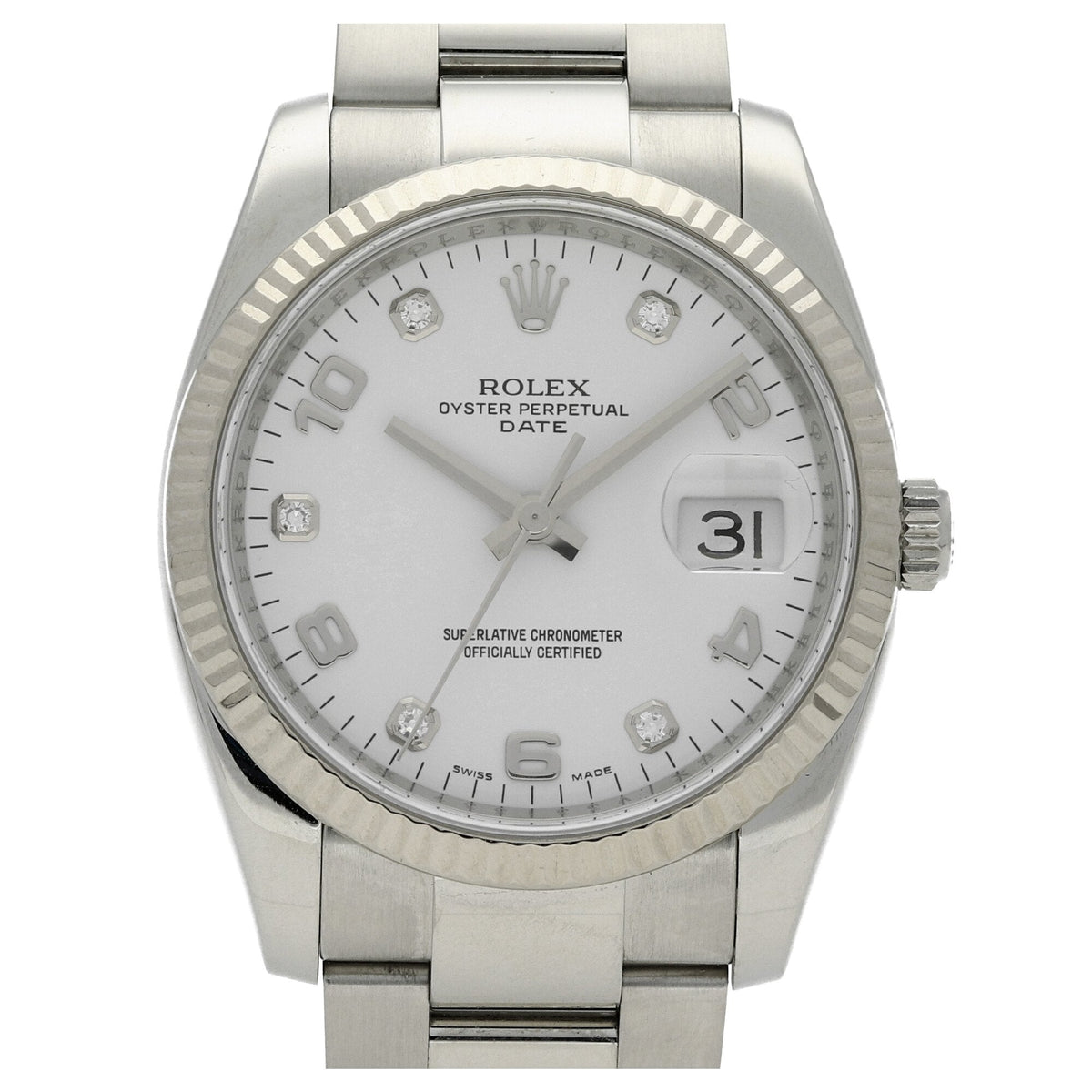 Date 115234 - White Diamond Dial - 2010
