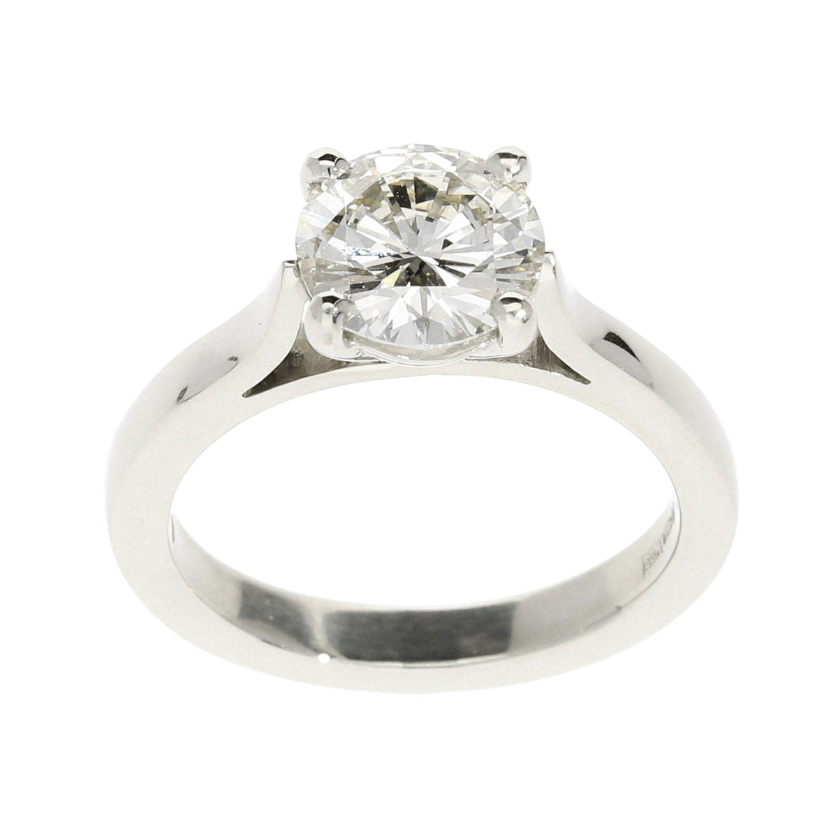 1.71ct Platinum Engagement Ring -  Size M - Certified