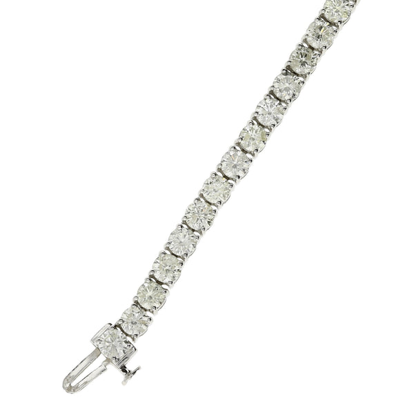 18ct White Gold Diamond Tennis Bracelet - 8.33ct