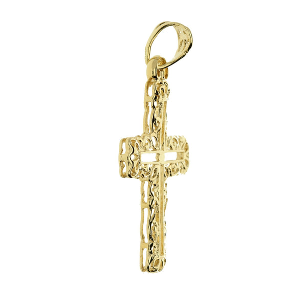 9ct Yellow Gold Celtic Style Cross - 4.3g