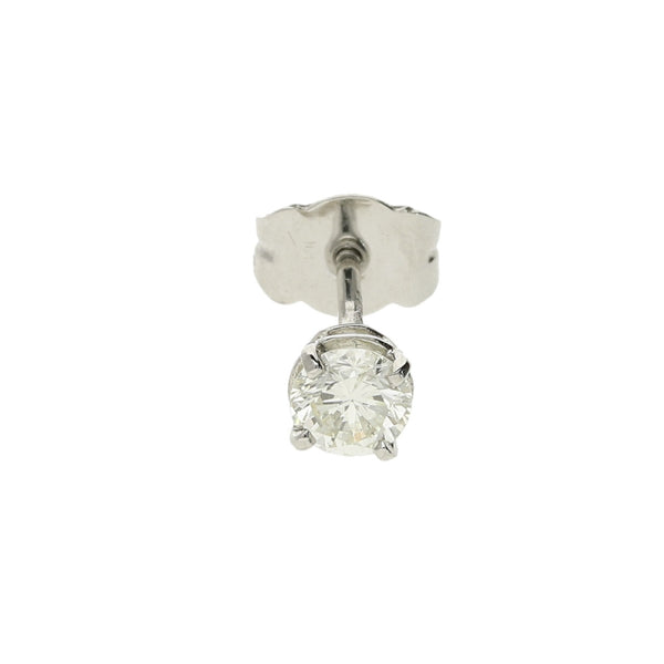 Platinum Diamond Stud Earring - 0.25ct