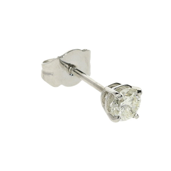 Platinum Diamond Stud Earring - 0.25ct