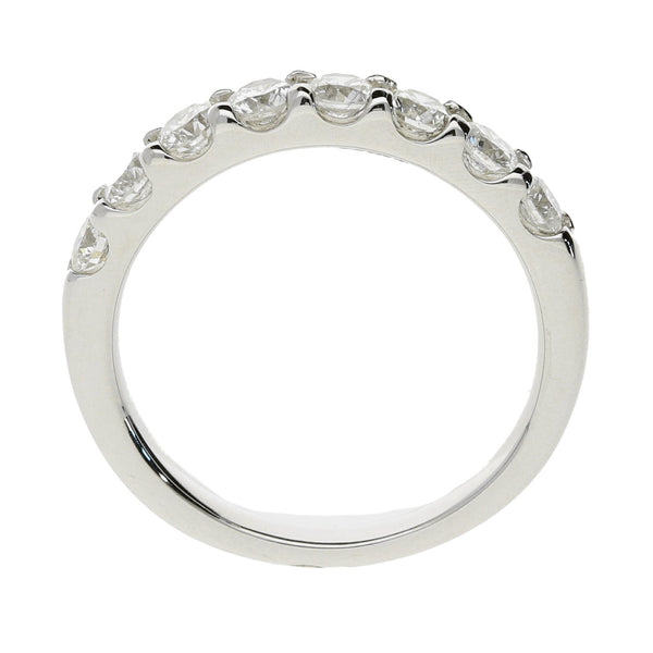 14ct White Gold Diamond Half Eternity Ring - 1.00ct 'Claw-Set'