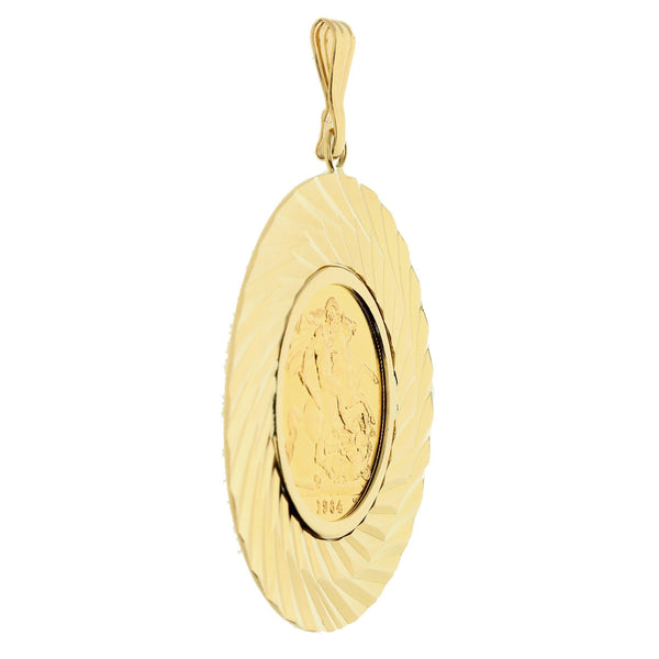 1964 Gold Full-Sovereign Pendant - 13.4g