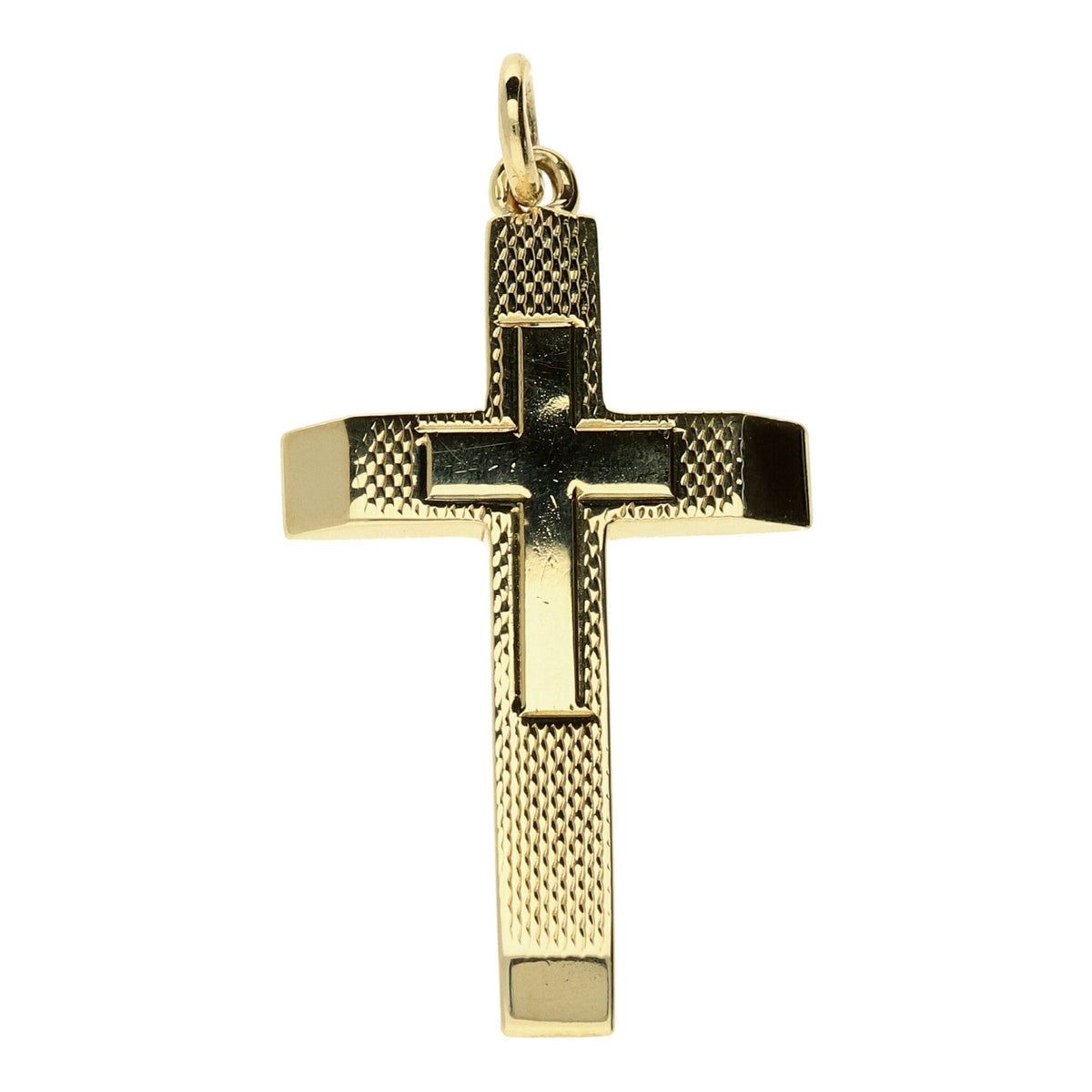 9ct Yellow Gold Small Cross - 3.4g